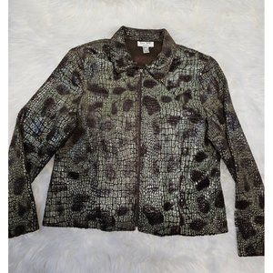 Ell Jay Collection Women's Zip Up Jacket, Size 18